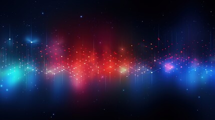 Abstract light swirls with sparkling stars