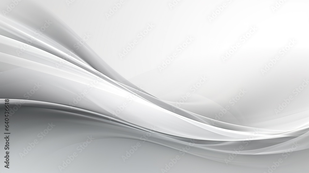 Aufkleber soft blue abstract background with flowing curves and waves for a calming design