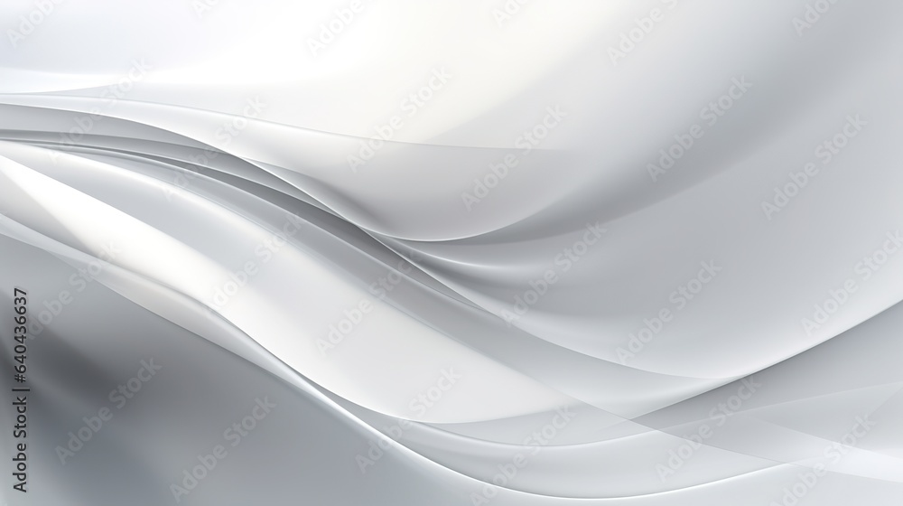 Poster soft blue abstract background with flowing curves and waves for a calming design