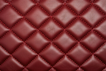 Exquisite Artistry Revealed: A Captivating Close-up of Luxurious Quilted Leather
