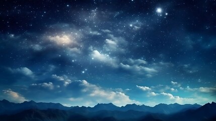 copy space background Night Sky concept
