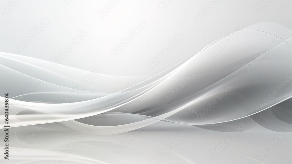 Poster lue abstract design with wavy lines
