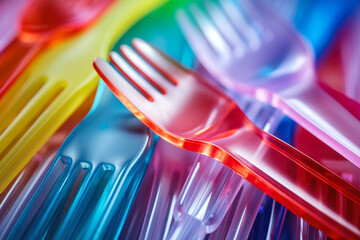 Exploring the Intricate Macro Texture of Disposable Plastic Cutlery Reveals Surprising Organic-Like Patterns