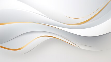 Obraz premium Wavy Blue Wave Abstract Background Design with Smooth Curves and Light Lines