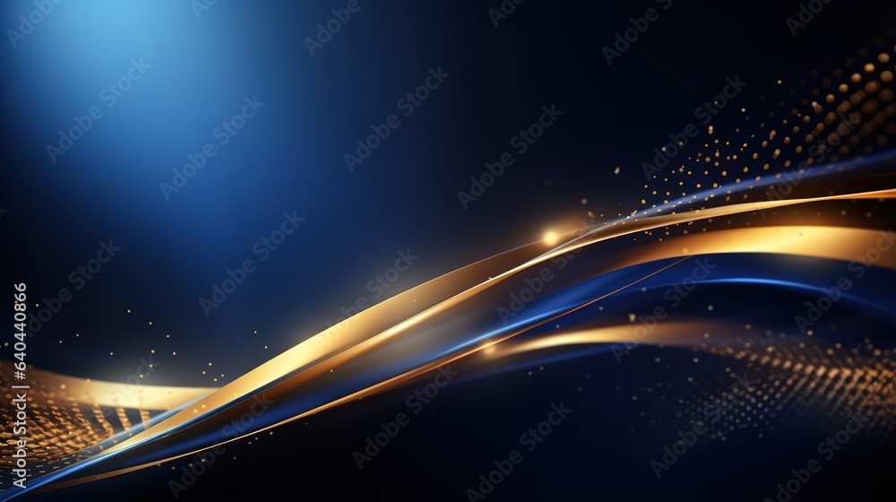 Poster abstract light background with space and motion, featuring glowing lines and energy explosion in a b