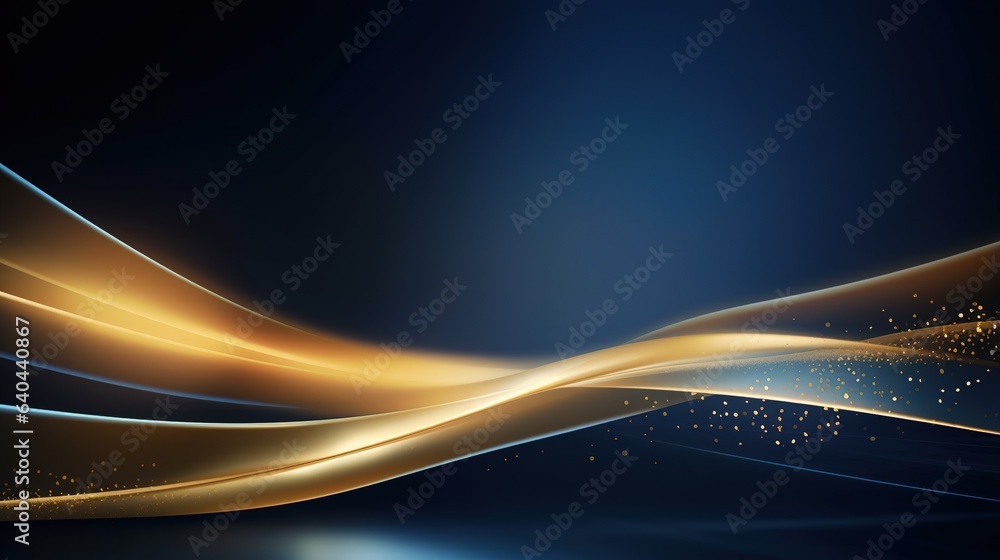 Poster abstract light background with space and motion, featuring glowing lines and energy explosion in a b
