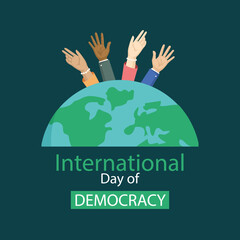 Free vector international day of democracy concept