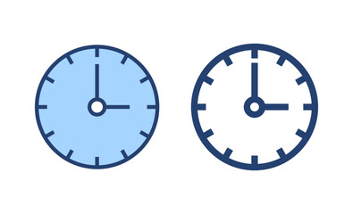 Clock icon vector. Time sign and symbol. watch icon