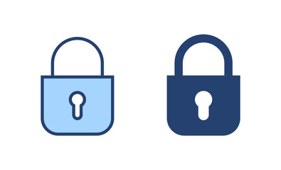 Lock icon vector. Padlock sign and symbol. Encryption icon. Security symbol