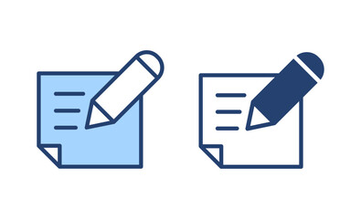 Note icon vector. notepad sign and symbol