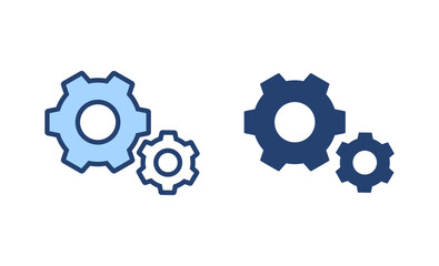 Setting icon vector. Cog sign and symbol. Gear Sign