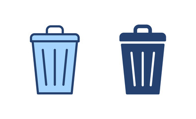 Trash icon vector. trash can icon. delete sign and symbol.