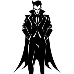 vampire silhouette vector