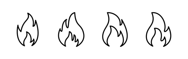 Fire icon vector. fire flame icon