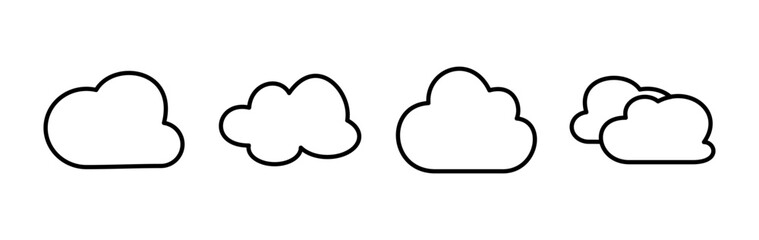 Cloud icon vector. cloud data. cloud services