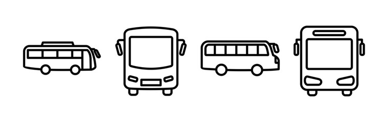 Bus icon vector. bus vector icon