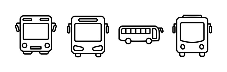 Bus icon vector. bus vector icon