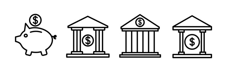 Bank icon vector. bank icon symbol