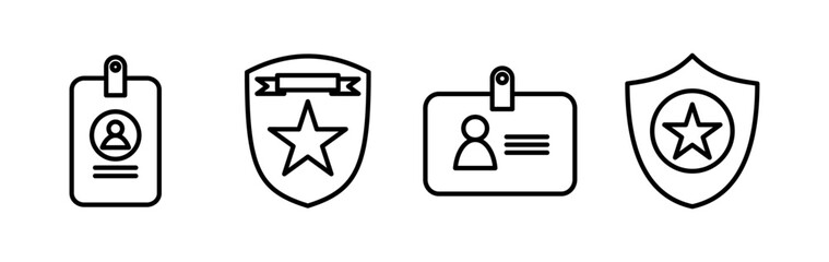 Badge icon vector. badge label icon. Stamp Icon Vector