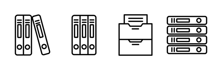 Archive icon vector. archive storage icon vector. folders icon.