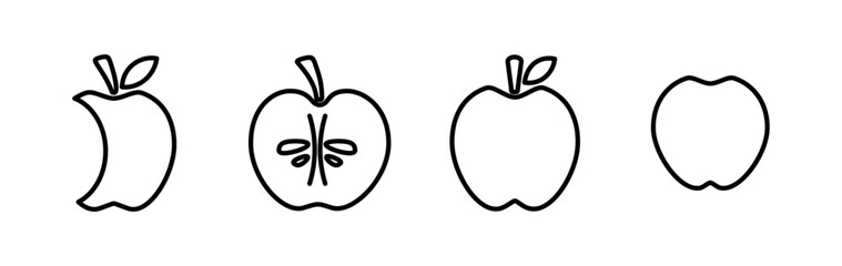 Apple icon vector. apple symbol
