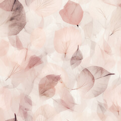 Pink Pressed Flowers Seamless Tiling
