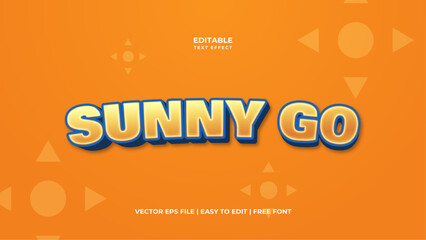 Sunny go typography premium editable text effect