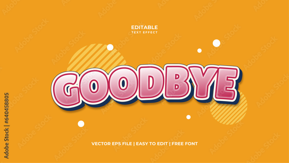 Poster typography premium editable text effect