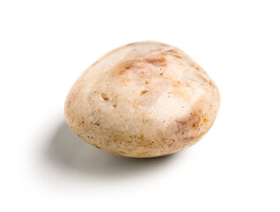 Fototapeta premium Pebble stone on white background