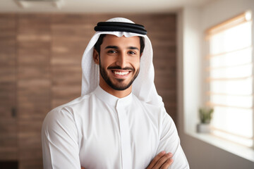 arab man happy expression
