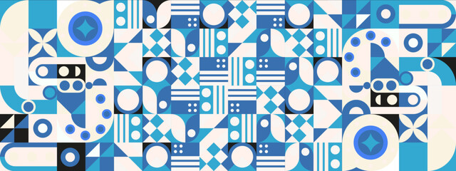 vector gradient mosaic channel art template