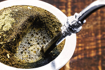 Chimarrão, or mate, is a beverage characterized by South American culture. Typical Brazilian...