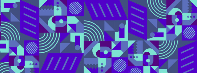 vector flat design abstract colorful geometric shapes