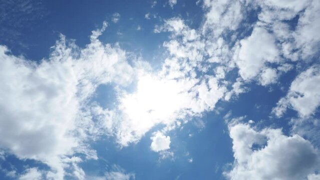 太陽と雲（8月）タイムラプス