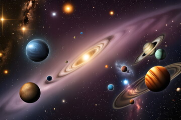 planet and sun