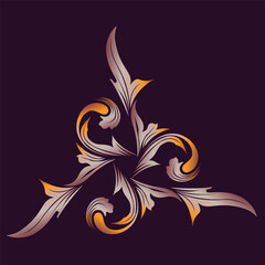 flower mandala ornament vector icon logo design