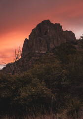 Pink Clouds over the Pinnacles of Big Bend