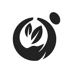 yoga logo template Isolated. Brand Identity. Icon Abstract Vector graphic