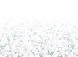 グレーのグラデーションの三角形の幾何学模様背景