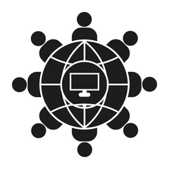 Conference icon. Vector illustration. EPS 10.