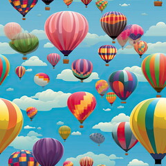Fototapeta premium Seamless Pattern of balloon