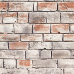 Fototapeta premium seamless pattern of tile brick mortar background texture