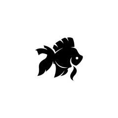 Goldfish logo design vector template