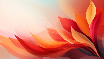 Autumn Kaleidoscope, Vibrant Colors and Modern Shapes for an Ideal Seasonal Backdrop or Web Banner