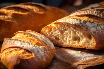 Photo sur Plexiglas Boulangerie 焼きたてのフランスパン