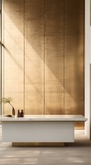 A modern reception area designed for a business office