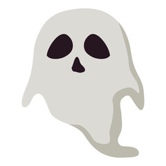 Ghost halloween illustration white color