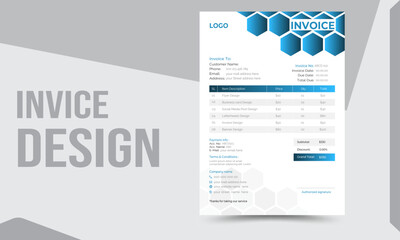 Business invoice design