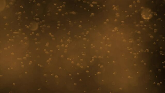 Beer or lager or soda drink bubbles background design element, 4k 24p