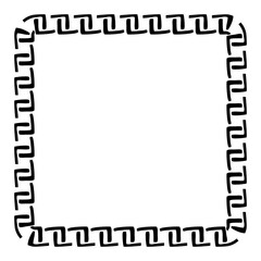 simple seamless vector square hand draw sketch floral border
